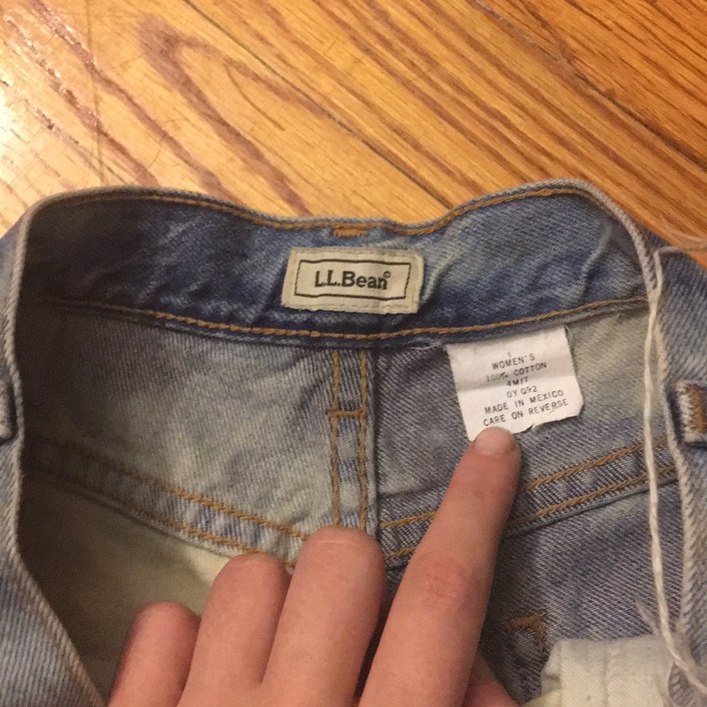 Custom distressed and studded denim shorts - Picture 2 of 3